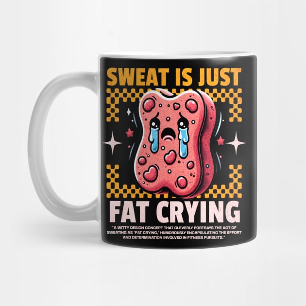 Funny Gym, Sweat  is Just Fat Crying by Create Magnus